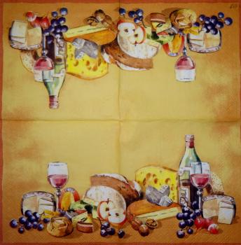 034 Trauben - 3-lagig (creme) - Ihr - CS